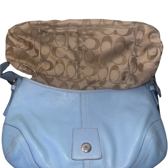 Coach Vintage SoHo Blue Leather Shoulder Bag - Picture 11 of 13